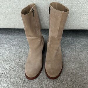 Vince Camuto Water-Repellent Mid-Shaft Suede Boots -Zelcinna